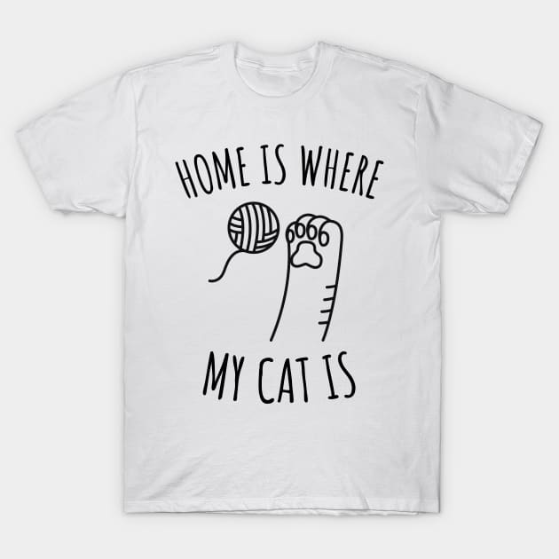 Home is Where My Cat Is T-Shirt by juinwonderland 41